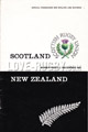 Scotland v New Zealand 1967 rugby  Programme